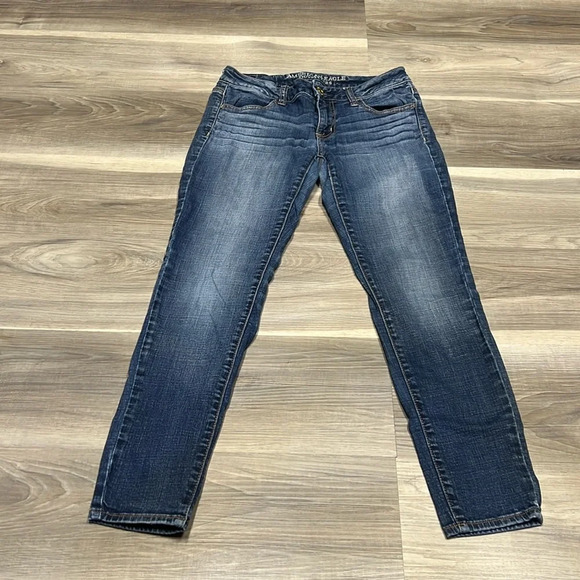 🇺🇸 American eagle outfitters Jegging blue jeans size 4 - Picture 1 of 10